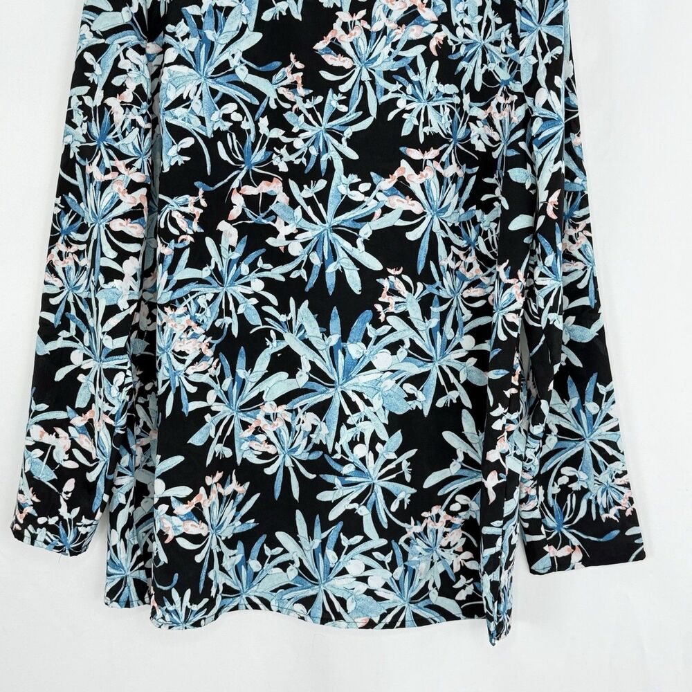 Jaclyn Smith Women Floral Print Long Sleeve Scalloped Neck Top Size XL - Picture 16 of 16
